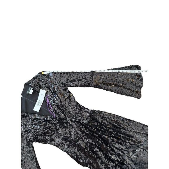 Jovani Black Sequin Mini Dress Size 0 - Picture 9 of 9